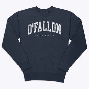 O'fallon Illinois Urban Vibe Premium Crewneck Sweatshirt