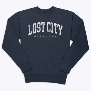 Lost City Oklahoma Urban Vibe Premium Crewneck Sweatshirt