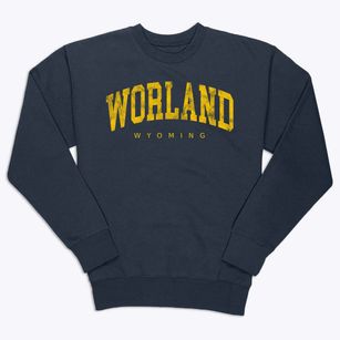 Worland Wyoming Urban Vibe Premium Crewneck Sweatshirt