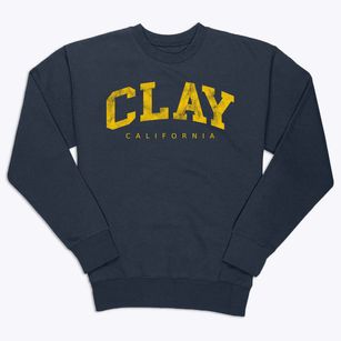 Clay California Urban Vibe Premium Crewneck Sweatshirt