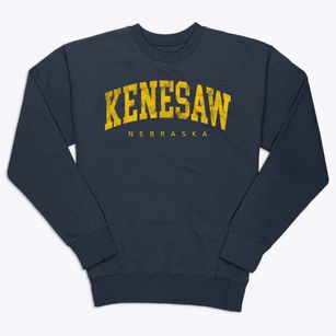 Kenesaw Nebraska Urban Vibe Premium Crewneck Sweatshirt