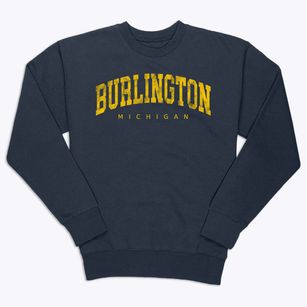 Burlington Michigan Urban Vibe Premium Crewneck Sweatshirt