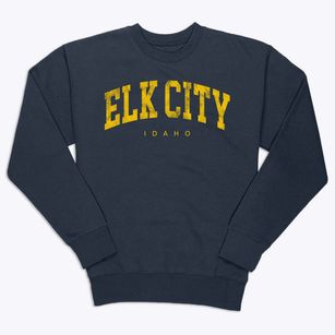 Elk City Idaho Urban Vibe Premium Crewneck Sweatshirt
