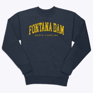 Fontana Dam North Carolina Urban Vibe Premium Crewneck Sweatshirt