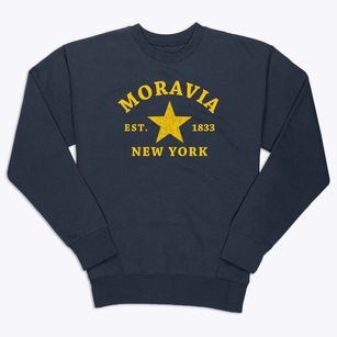 Moravia New York Star Premium Crewneck Sweatshirt