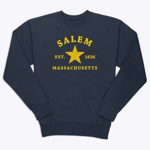 Salem Massachusetts Star Premium Crewneck Sweatshirt