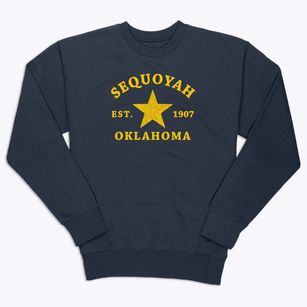 Sequoyah Oklahoma Star Premium Crewneck Sweatshirt
