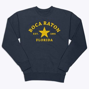 Boca Raton Florida Star Premium Crewneck Sweatshirt
