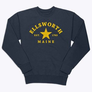 Ellsworth Maine Star Premium Crewneck Sweatshirt
