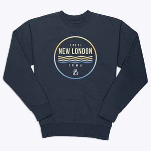 New London Iowa Color Fade Premium Crewneck Sweatshirt