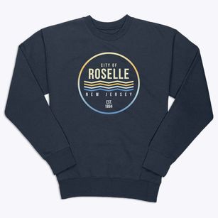 Roselle New Jersey Color Fade Premium Crewneck Sweatshirt