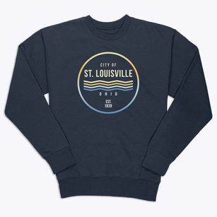 St. Louisville Ohio Color Fade Premium Crewneck Sweatshirt