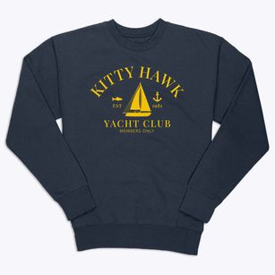 Kitty Hawk North Carolina Yacht Club Premium Crewneck Sweatshirt