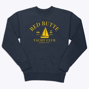 Red Butte Wyoming Yacht Club Premium Crewneck Sweatshirt