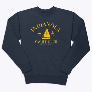 Indianola Iowa Yacht Club Premium Crewneck Sweatshirt
