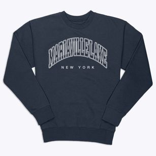 Mariaville Lake New York Inline Premium Crewneck Sweatshirt