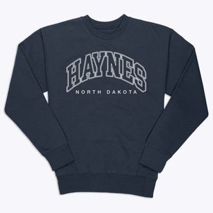 Haynes North Dakota Inline Premium Crewneck Sweatshirt