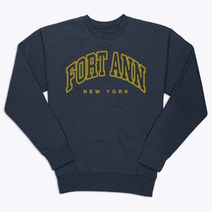 Fort Ann New York Inline Premium Crewneck Sweatshirt