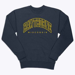 Hawthorne Wisconsin Inline Premium Crewneck Sweatshirt