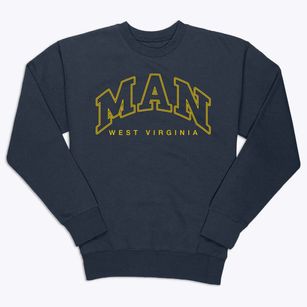 Man West Virginia Inline Premium Crewneck Sweatshirt