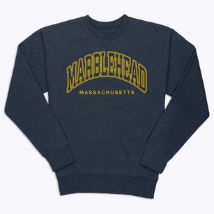 Marblehead Massachusetts Inline Premium Crewneck Sweatshirt