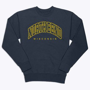 North Bend Wisconsin Inline Premium Crewneck Sweatshirt