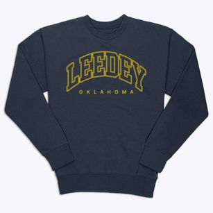 Leedey Oklahoma Inline Premium Crewneck Sweatshirt