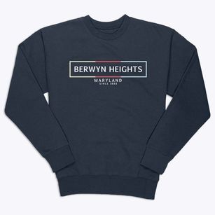 Berwyn Heights Maryland Artbox Premium Crewneck Sweatshirt