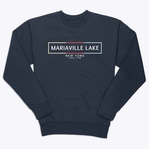 Mariaville Lake New York Artbox Premium Crewneck Sweatshirt