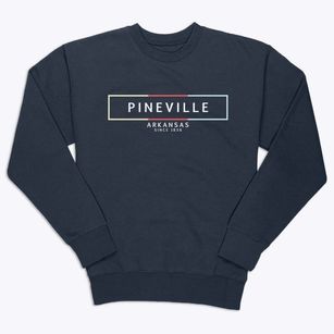 Pineville Arkansas Artbox Premium Crewneck Sweatshirt
