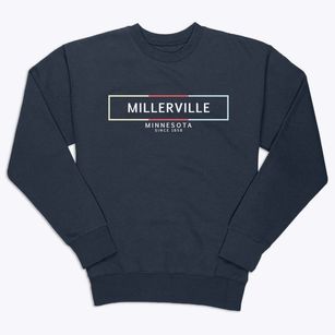Millerville Minnesota Artbox Premium Crewneck Sweatshirt