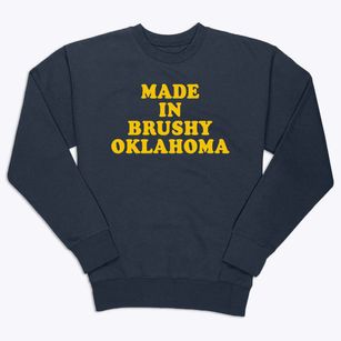 Brushy Oklahoma Classic 70s Premium Crewneck Sweatshirt