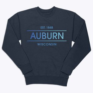 Auburn Wisconsin Horizon Premium Crewneck Sweatshirt