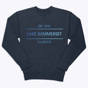 Lake Summerset Illinois Horizon Premium Crewneck Sweatshirt