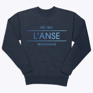 L'anse Michigan Horizon Premium Crewneck Sweatshirt
