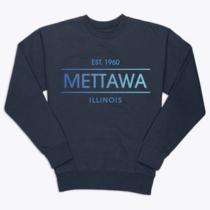 Mettawa Illinois Horizon Premium Crewneck Sweatshirt