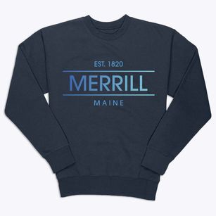 Merrill Maine Horizon Premium Crewneck Sweatshirt