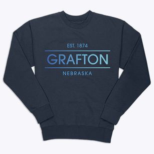 Grafton Nebraska Horizon Premium Crewneck Sweatshirt