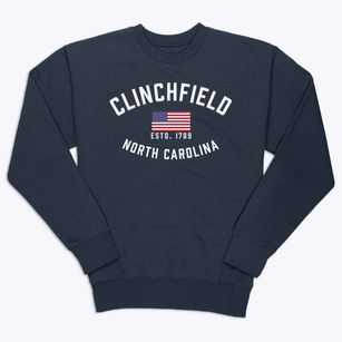 Clinchfield North Carolina Patriot Premium Crewneck Sweatshirt