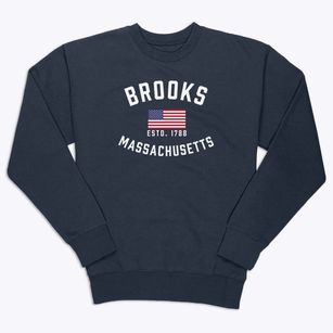 Brooks Massachusetts Patriot Premium Crewneck Sweatshirt