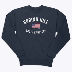 Spring Hill South Carolina Patriot Premium Crewneck Sweatshirt