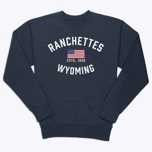 Ranchettes Wyoming Patriot Premium Crewneck Sweatshirt