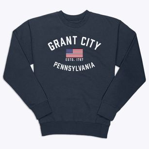 Grant City Pennsylvania Patriot Premium Crewneck Sweatshirt