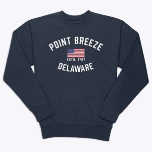 Point Breeze Delaware Patriot Premium Crewneck Sweatshirt