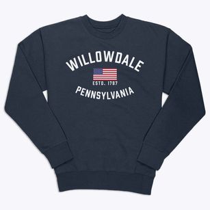 Willowdale Pennsylvania Patriot Premium Crewneck Sweatshirt