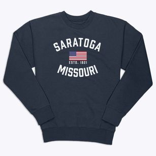 Saratoga Missouri Patriot Premium Crewneck Sweatshirt