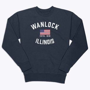 Wanlock Illinois Patriot Premium Crewneck Sweatshirt