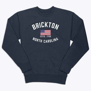 Brickton North Carolina Patriot Premium Crewneck Sweatshirt