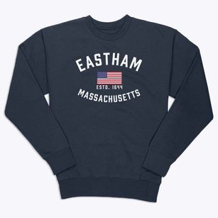 Eastham Massachusetts Patriot Premium Crewneck Sweatshirt