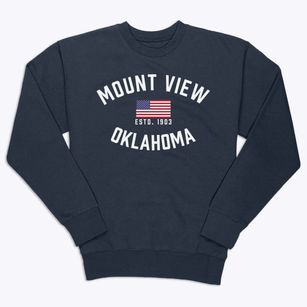 Mount View Oklahoma Patriot Premium Crewneck Sweatshirt